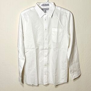 Nordstrom Big Boys White Button Down Dress Shirt Size 20